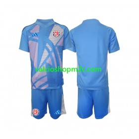 Costa Rica Portiere Bambino Maglia Prima 2024 Manica Corta (+ Pantaloncini)